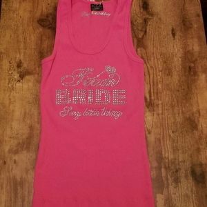 victoria's secret pink tank top for brides